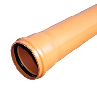 Express Underground Drainage 110mm x 3m Single Socket Pipe