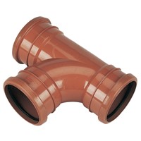 Express Underground Drainage 110mm x 45 Deg Socket Outlet Branch