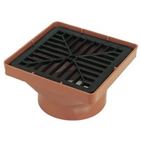 Express Underground Drainage 110mm Square Hopper Head & Grid