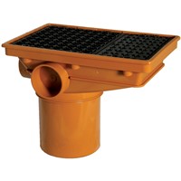 Express Underground Drainage 110mm Rectangular Hopper Head & Grid