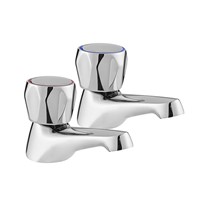 Deva Vitality Round Basin Taps Chrome - VR101