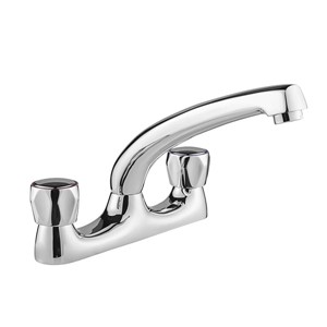 Deva Vitality Round Deck Mounted Sink Mixer Chrome - VR105