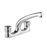 Deva Vitality Round Deck Mounted Sink Mixer Chrome - VR105