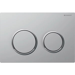 Geberit Kappa 21 Flushplate for Dual Flush Matt Chrome / Gloss Chrome