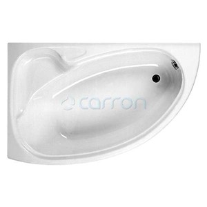 Carron Dove  1550 x 950mm Right Hand Corner  Acrylic Bath with Panel - No Tap Hole