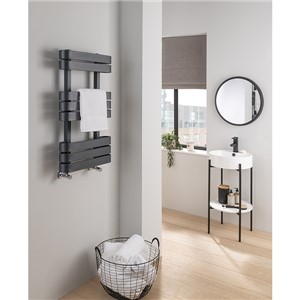 Sensations Skye Towel Rail 1550mm High x 500mm Long - Output 966w - Anthracite