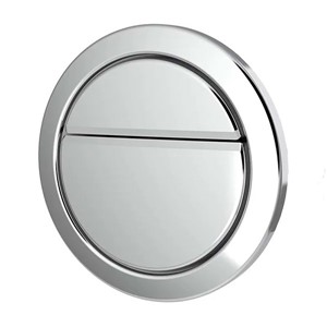 Dudley Geo 73.5mm Dual Flush Pushbutton Chrome - 372937