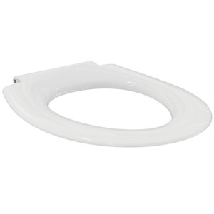 Armitage Shanks Sandringham 21 (UNI) Seat - No Cover with Stainless Steel Hinges - White