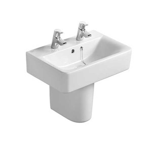 Ideal Standard Concept Cube 55cm 2 Taphole Short Projection Basin