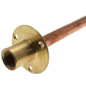 Express 15mm x 1/2"  Wall Plate Adaptor with 600mm Copper Pipe