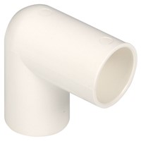 Express Overflow 3/4" x 90deg Knuckle Bend - White