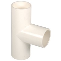 Express Overflow 3/4" x 90deg Tee - White