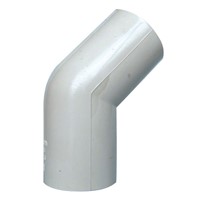 Express Overflow 3/4" x 135deg Obtuse Bend - White