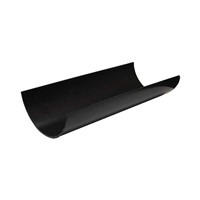 Express 112mm 4 metre Half Round Gutter - Black