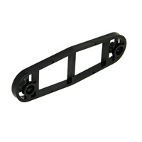 Express 68mm Round 8mm Downpipe Spacer Bracket - Black