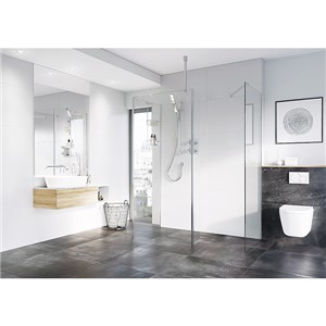 Inspirations Square Ceiling Brace Kit Chrome