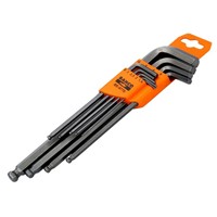 Bahco 9 piece Metric Long Ball End Hex L-Key Set - BE-9770