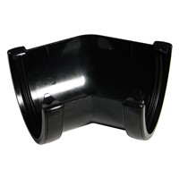 Floplast Hi-Cap 115mm 135 Degree Angle - Black - RAH2