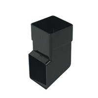 Floplast 65mm Square Downpipe Shoe - Black