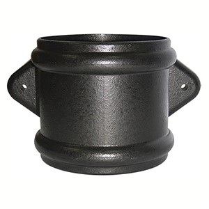 Floplast Ring Seal Soil 110mm Pipe Coupling with Lugs - Cast Iron Style