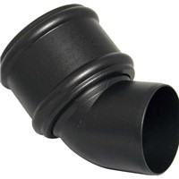 Floplast Ring Seal Soil 110mm 135 Degree Bend Socket / Spigot - Cast Iron Style