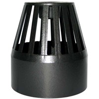 Floplast Ring Seal Soil 110mm Vent Terminal - Cast Iron Style