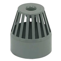 Floplast Ring Seal Soil 110mm Vent Terminal - Grey