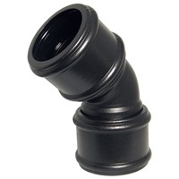 Floplast Ring Seal Soil 110mm 135 Degree Bend Double Socket - Cast Iron Style