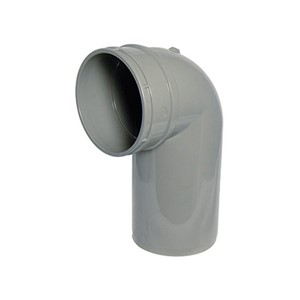 Floplast Solvent Soil 110mm 90 Degree Bend Spigot / Socket - Olive Grey