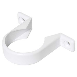 Floplast ABS Solvent Weld 50mm Pipe Clip - White - WS36W