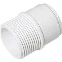 Floplast ABS Solvent Weld 40mm Male Adaptor - White