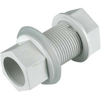 Floplast OS14 Overflow 21.5mm Straight Tank Connector PVC-U