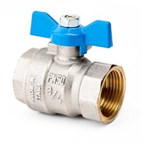 Inta iball 1" Female Ball Valve - Blue Butterfly Handle