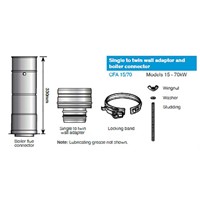 Grant CF Adaptor  / Connector for Orange to Green System - 12-70kw Boilers