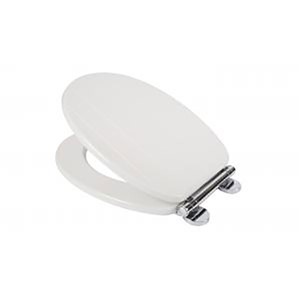 Croydex Portland Flexi-Fix Quick Release Soft Close Moulded Wood WC Seat & Cover - White
