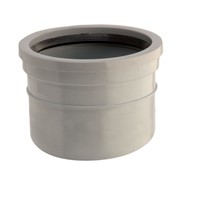 Express Pushfit Soil 110mm Pipe End Socket - Grey