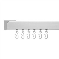 Croydex Professional 400 Shower Rail 1830mm Straight Silver