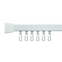 Croydex Module 4 2135mm Profile 800 Straight Shower Rail White