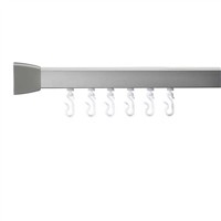 Croydex Professional 800 Shower Rail 1200 x 700mm L Shaped Silver