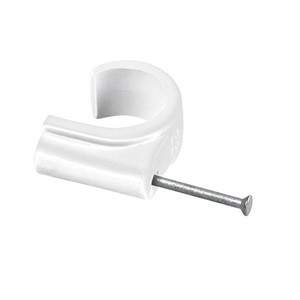 Hep2o 28mm Pipe Clip Cable Type - White
