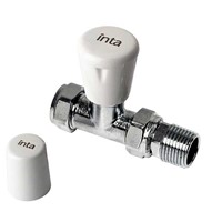 Inta 15mm Manual Straight Radiator Valve
