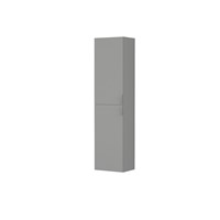 Inspirations Wall Hung Tall Storage Unit - Left Handed No Handle - City Grey