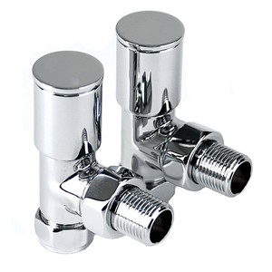 Intatec Modern 15mm Angled Radiator Valve Chrome 1025CP