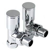 Intatec Modern 15mm Angled Radiator Valve Chrome 1025CP