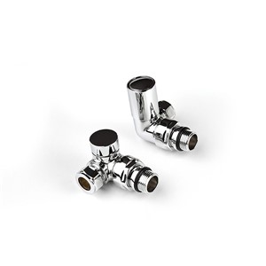 Intatec Corner 15mm Radiator Valve Chrome