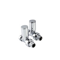 Express 15mm Modern Straight Radiator Valve Chrome - 1024CP