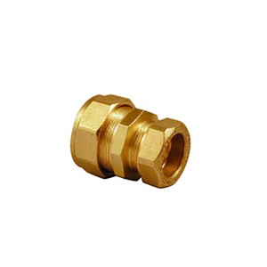 Kuterlite 3/8" x 15mm Polythylene x Copper Type A Compression Straight Coupling