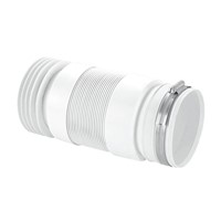 McAlpine 110mm Straight Back to Wall Flexible WC Connector - WC-F21R