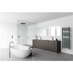 Sensations Pixel Towel Rail 1200mm High x 600mm Long - Output 783w - Moss Green