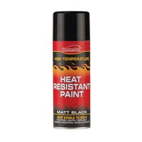 Everbuild Heat Resistant Matt Black Paint Aerosol 400ml